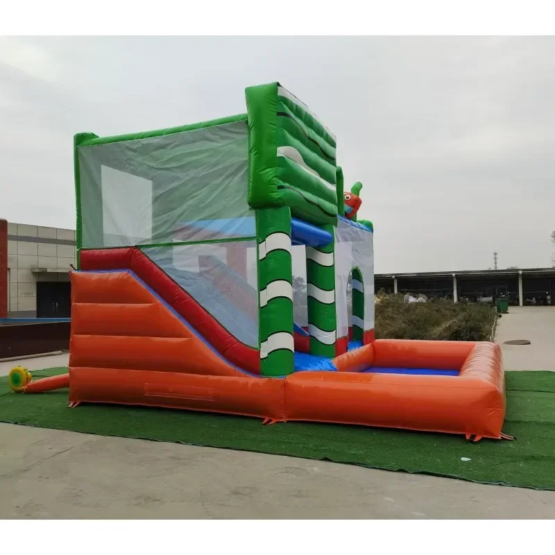 Newly Upgraded Fish-shaped Inflatable Bounce House With Slide, Commercial-grade Children's Bouncy Castleor Party Renta