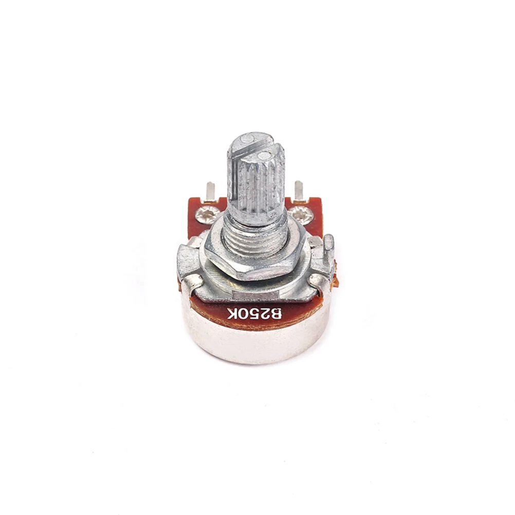 

Guitar Accessory B250K Mini Short Knurled Split Shaft Straight Pot Guitar Potentiometers Shaft Volume and Tone Controls