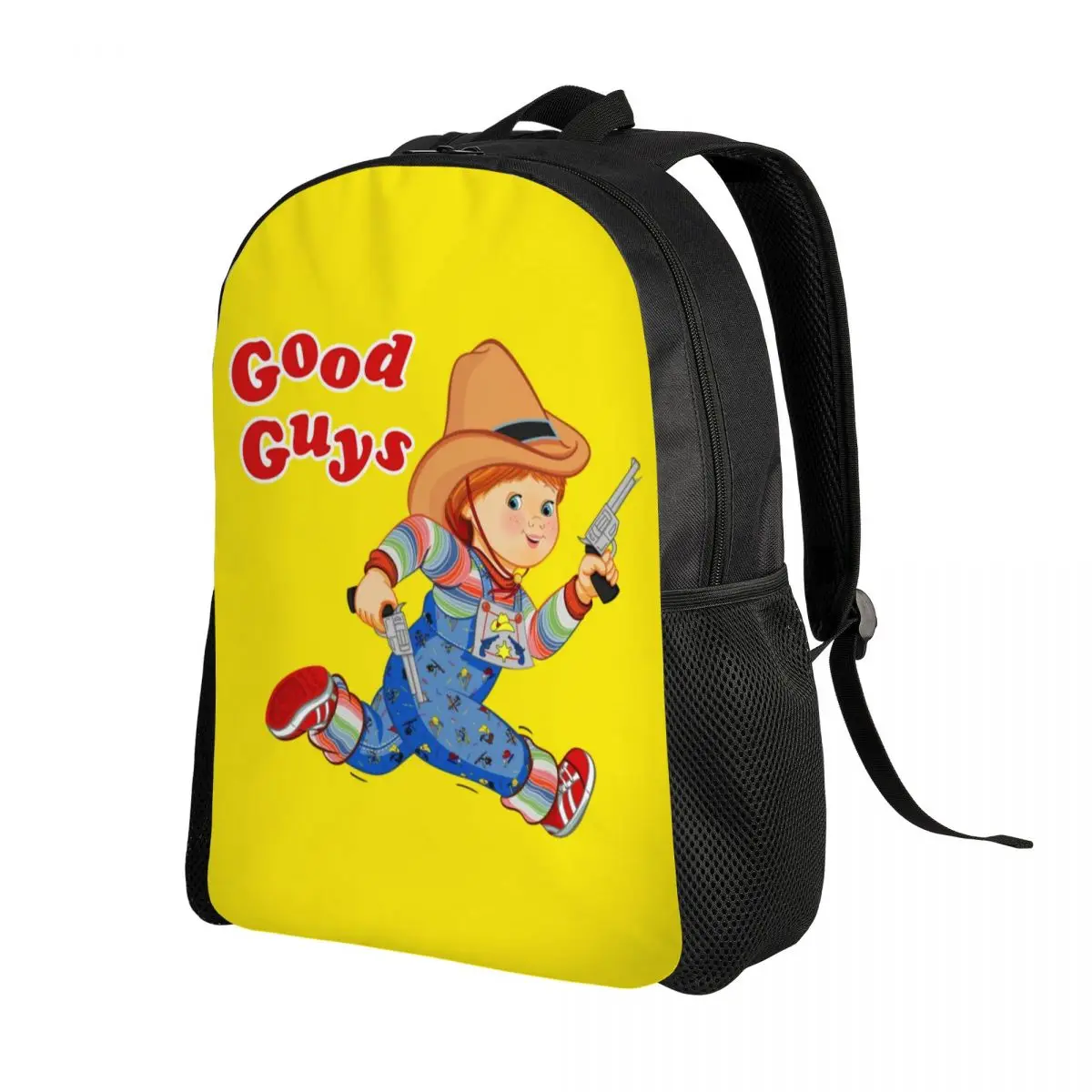 Cartoon Good Guys Cowboy Backpacks for Men Women College School Student Bookbag Fits 15 Inch Laptop Child's Play Chucky Bags