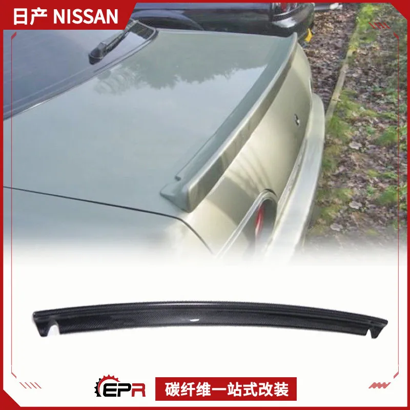 

Suitable for Nissan Modified Skyline GTR R32 Carbon Fiber Rear Cover Fixed Wind Wing Nismo Rear Wing, Small Pressure Wing