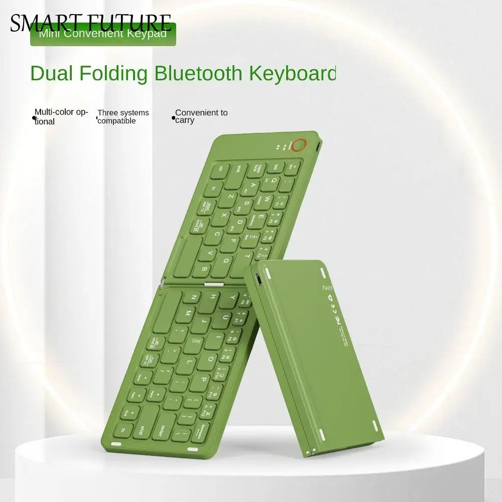 

Легкая складная Bluetooth-клавиатура, перезаряжаемая ультратонкая беспроводная клавиатура для ноутбука, удобная портативная клавиатура