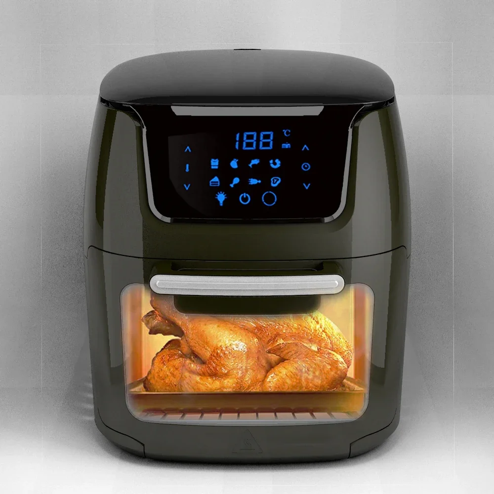 

-Fryer Toaster Oven Combo With Removable Glass Door and Rotisserie/ Humidifier/10 Preset function suit for as Seen on TV