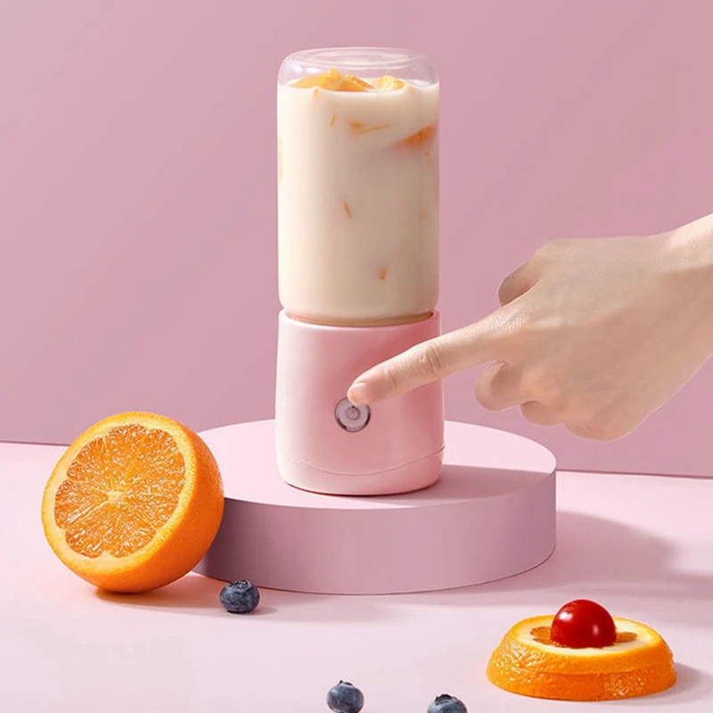 Liquidificador Portátil USB Elétrico, Juicer De Frutas Para Legumes, 380ml, Máquina