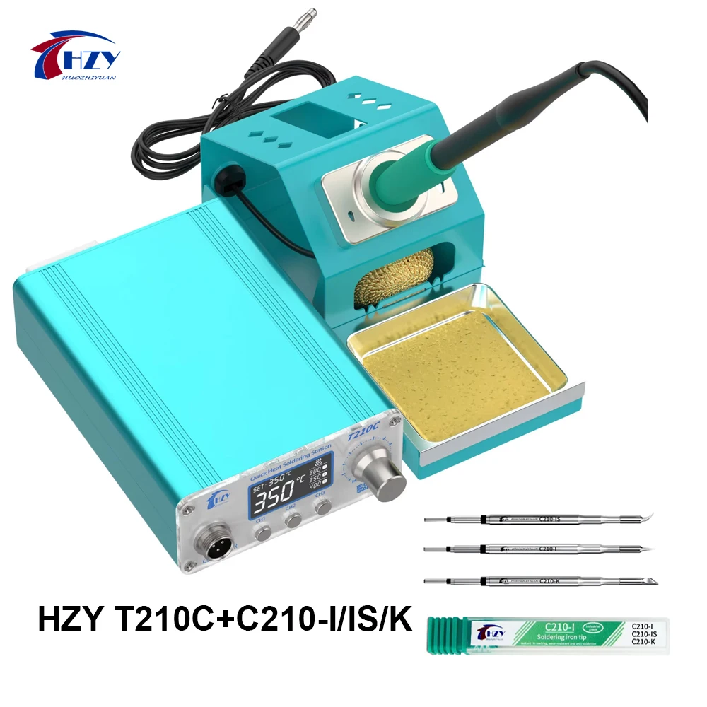 

HZY-T210C 75W LED Digital Soldering Station Precision Welding Tool with 210 Soldering Tip for Motherboard CPU Welding 110V/220V