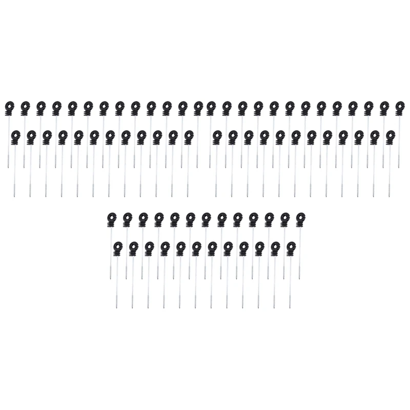 

HOT SALE 75 PCS Electric Fence Distance Insulators, Plastic Ring Insulators Long Distance Screw For Wooden Post