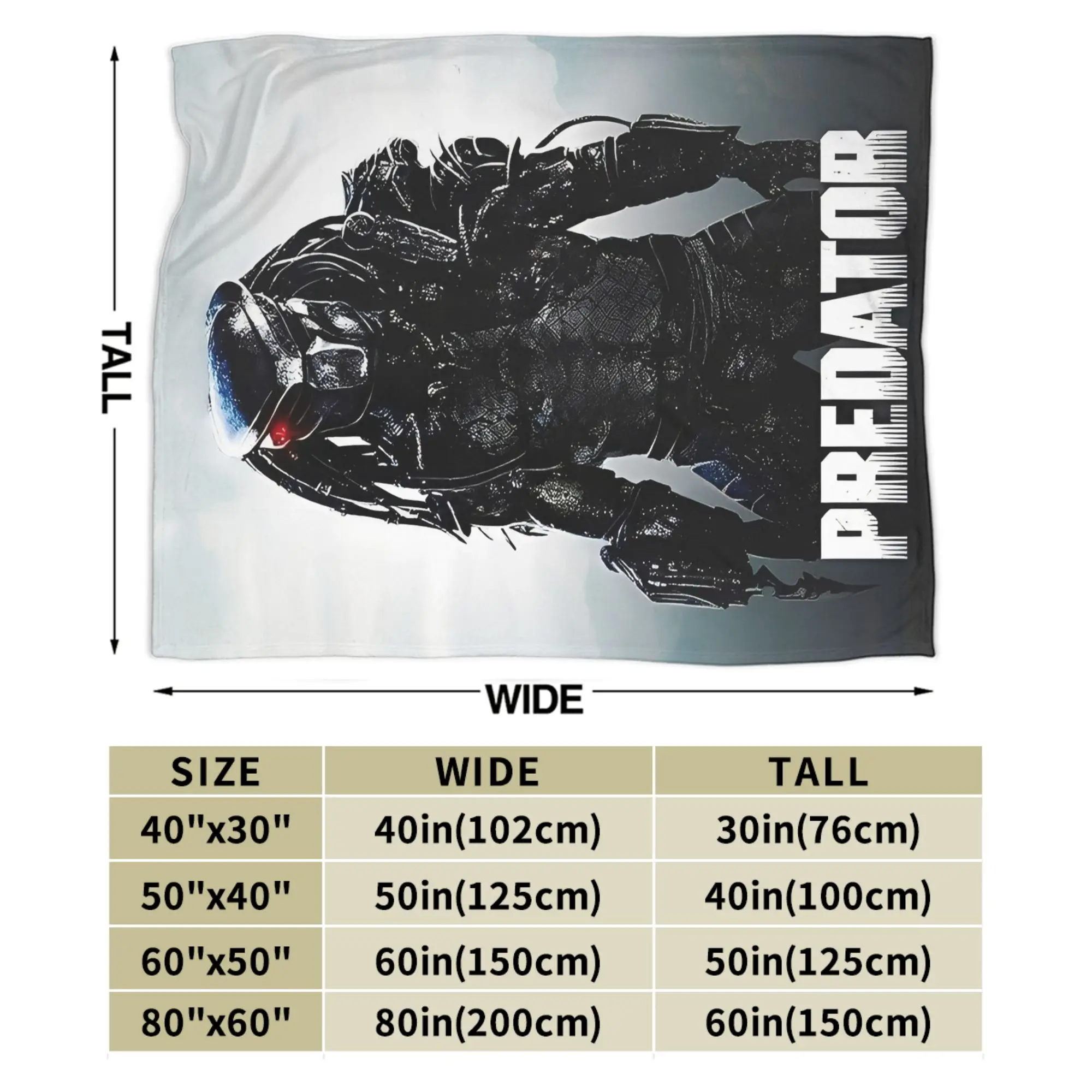 المفترس: بطانيات Badlands الفانيلا مريحة وخفيفة الوزن ورقيقة لربطات الفراش في غرفة النوم