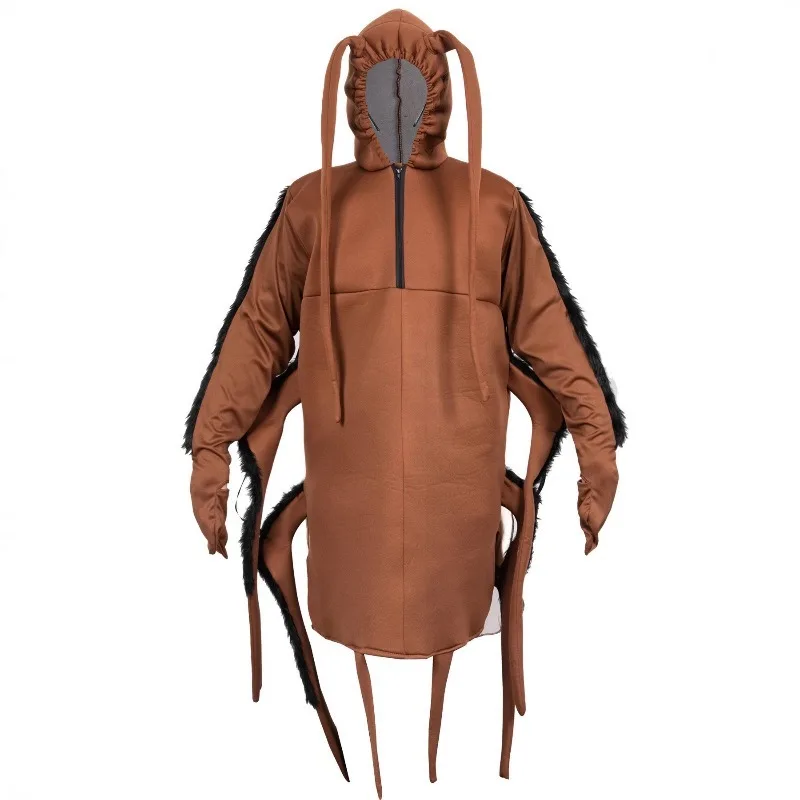 

Halloween Cockroach Cosplay Costume Unisex Funny Weird Performance Suit One Piece Clothing Cartoon Outfit for Party Masquerade