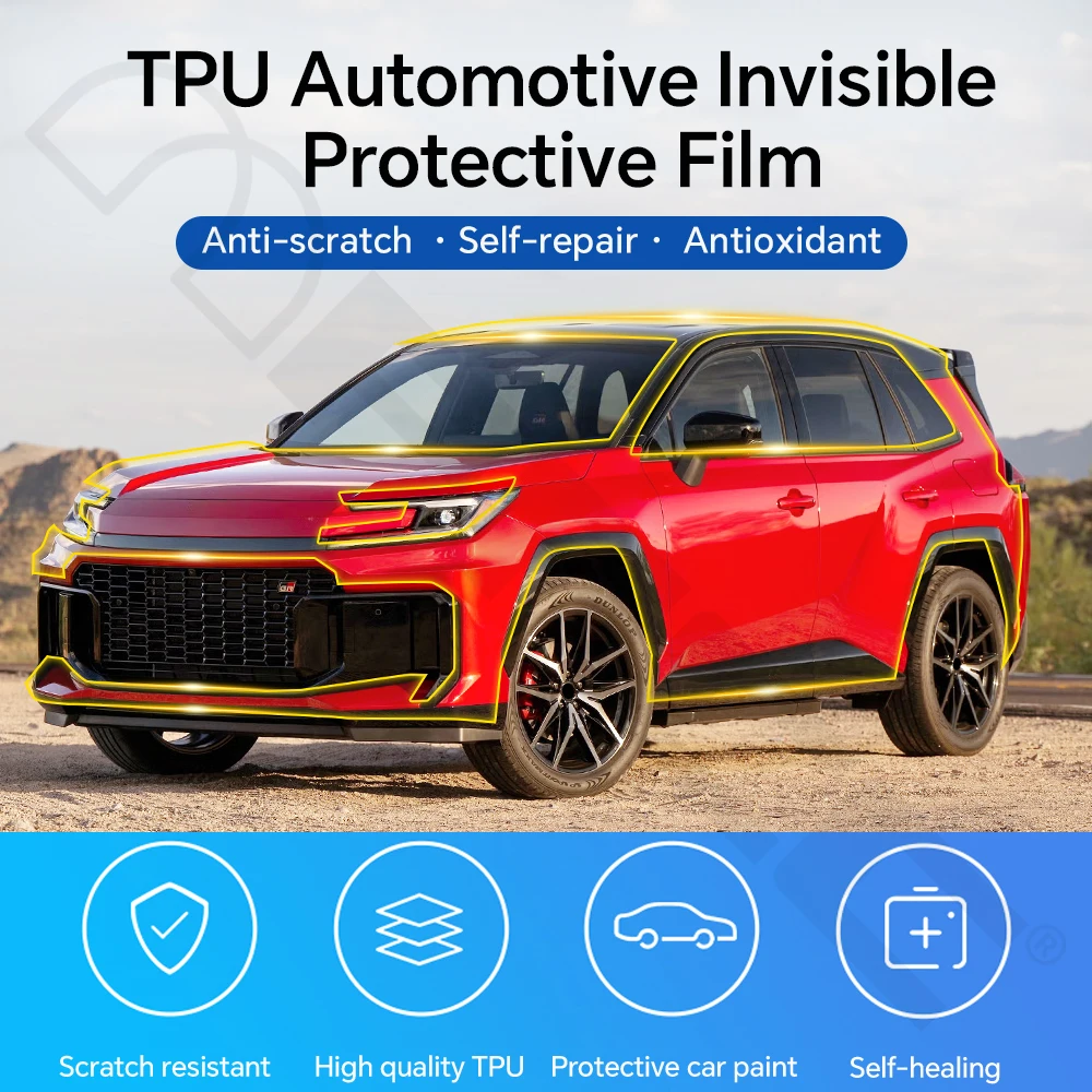 For Toyota RAV4 GR Sport 2026 2027 TPU Paint Protection Film Car Body Precut PPF Anti-Scratch Clear Bra Resistant Decal Sticker