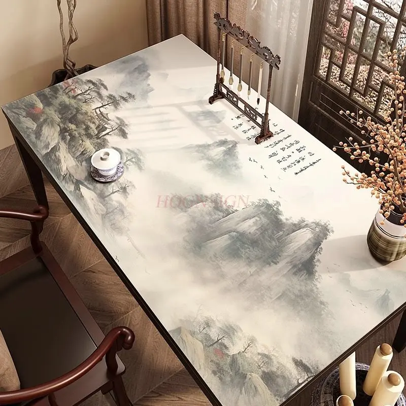 قطعة واحدة من وسادة مكتب الخط على طراز المناظر الطبيعية، مفرش طاولة مستطيل الشكل، وسادة واقية لسطح المكتب #1
