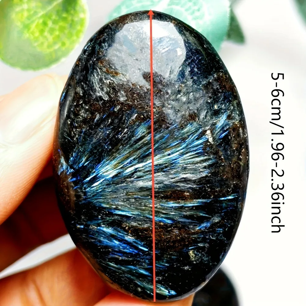 Natural Palm Astrophyllite Stone Crystal Energy Crystal Hot Compress Crafts Healing Health Family  Gift