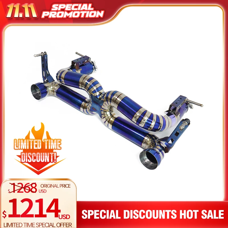 

HMD Big Sale Titanium Exhaust System Performance Catback for Ferrari 488 GTB Pista Spider 3.9T Muffler Without Valve