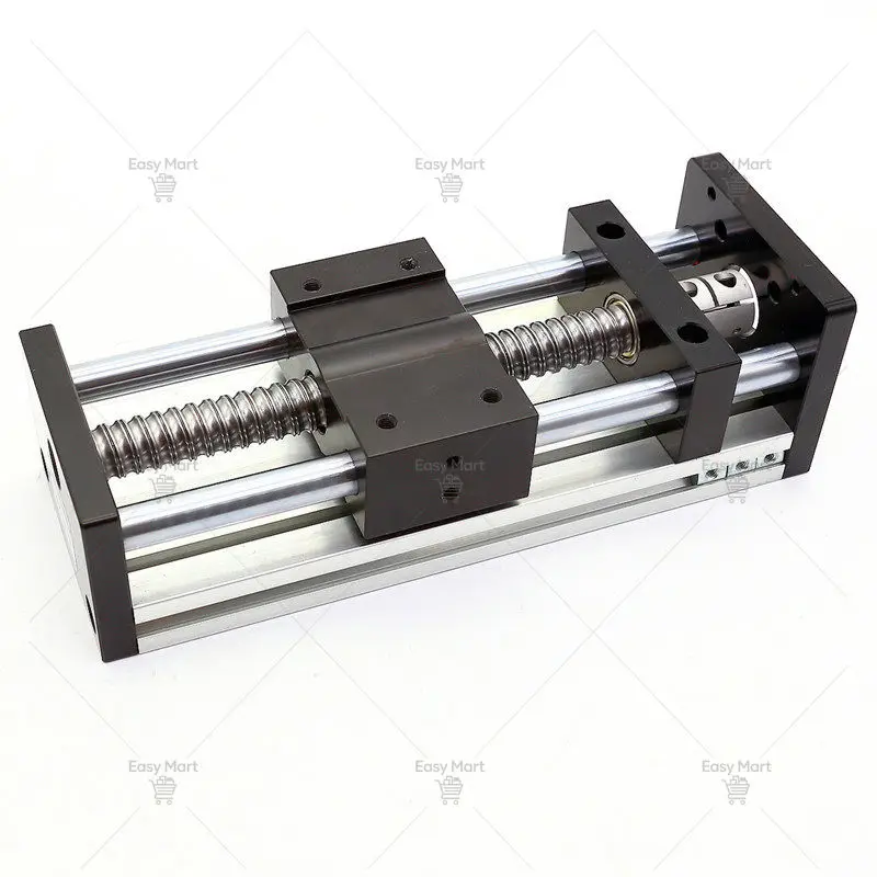 Linear Guide coupling Sliding Table Ballscrew SFU1204 100-500MM Stroke Coupling Double Optical Axis CNC Table 3D Printer XY