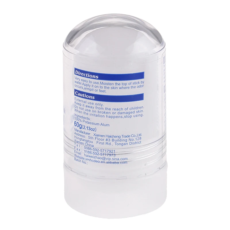 60g 100% Natural Deodorants Stick Alum Crystal Deodorant Stick Underarm Removal view 3