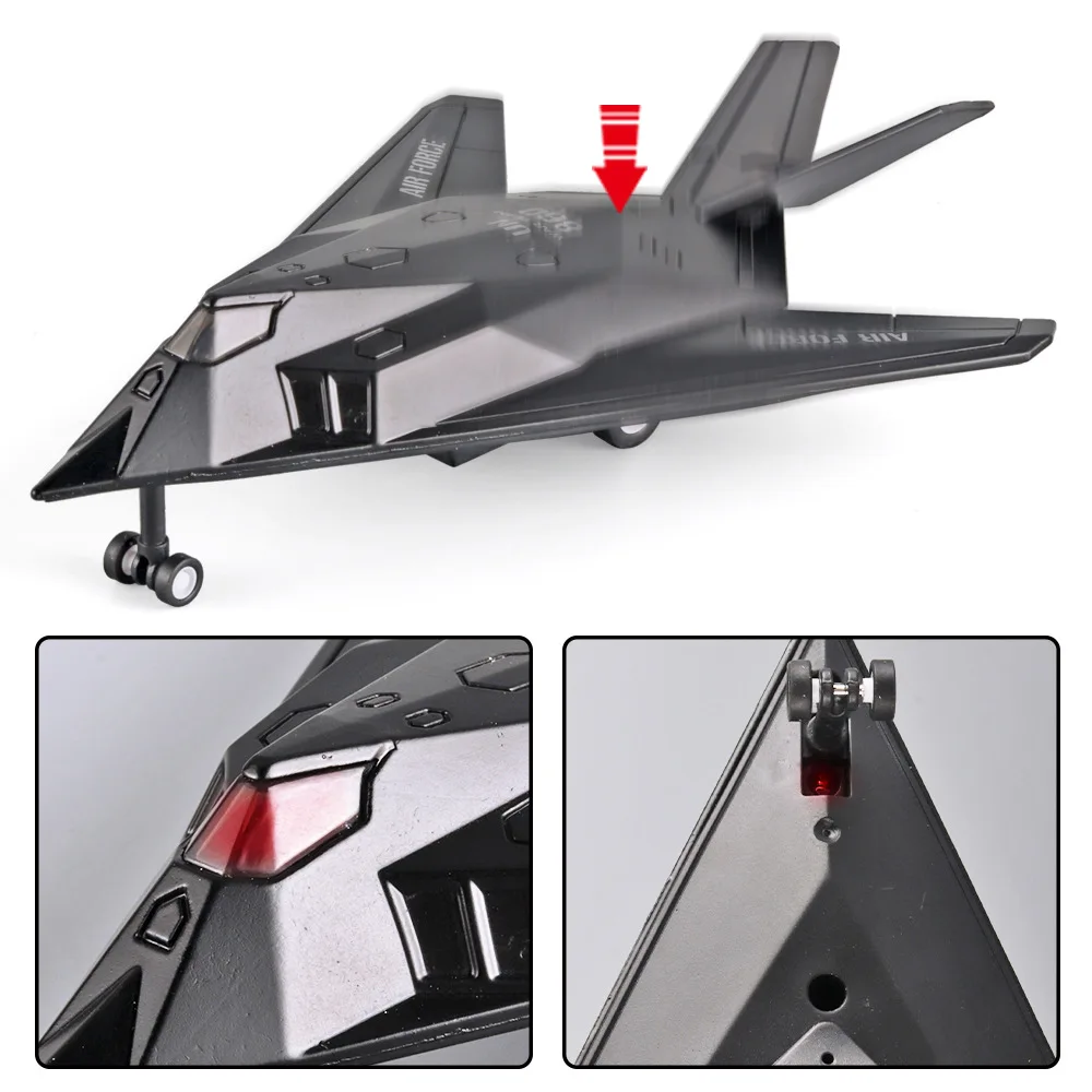 F-117A Fighter Collection Children Toys 6 To 10 Years Toys For Boys Diecast Model Airplanes Metal Scale Aircraft Kids Souvenir