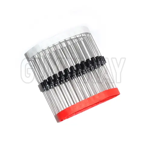 50 Uds 1N5817 1N5819 1N5399 1N4937 1N4004 diodo rectificador Schottky 1N4001 1N4007 UF4007 HER107 FR207 FR157 FR107 RL207 DO-41