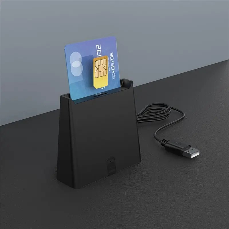 AAAEL-3X USB Smart Card Reader ISO7816 Chip For Bank Card ID Card Class A, Class B And Class C (5V, 3V And 1.8V) Smart Cards