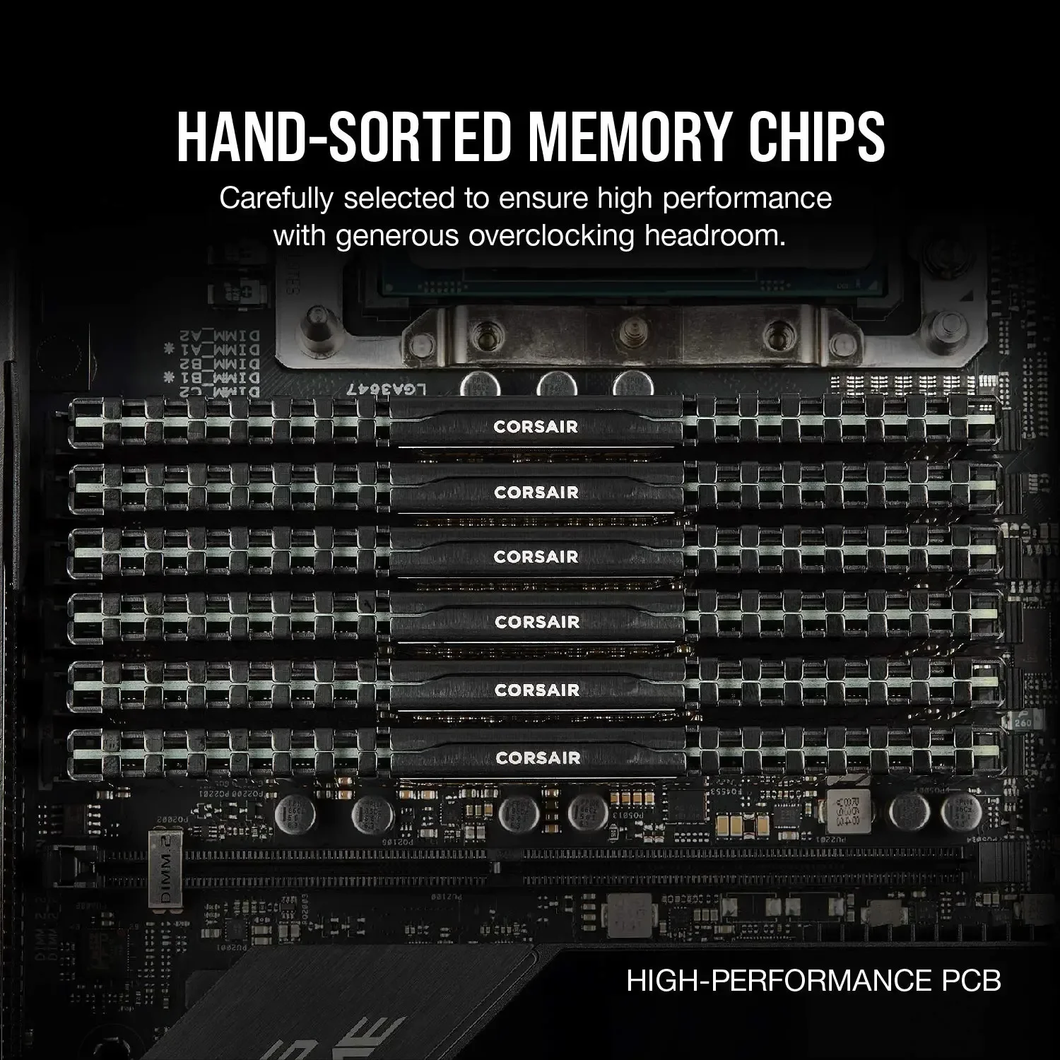 Czarna pamięć RAM CORSAIR Vengeance LPX DDR4 do komputerów stacjonarnych 16GB 8GB 3200MHz 3600MHz Pamięć do gier Obsługa płyt głównych Dimm Memoria Rams — zdjęcie produktu 4