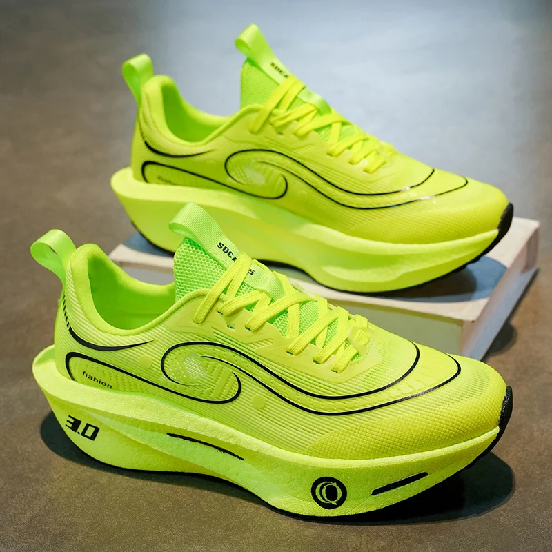 

Unisex 2026 Full Carbon Plate Running Shoes Professional Marathon Racing Lightweight Bounce Cushion Breathable Sports Sneakers