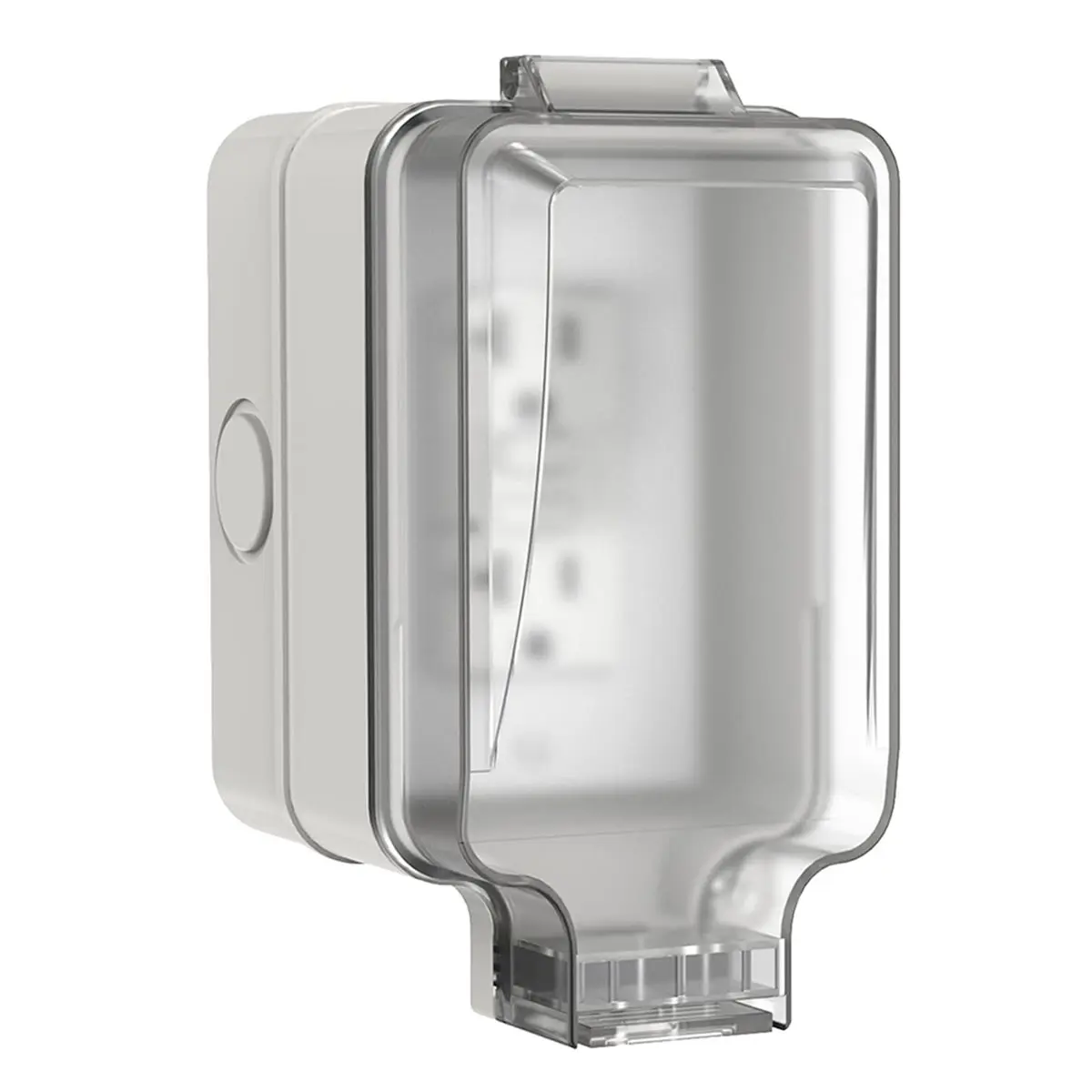 HITL Outdoor Electrical Outlet Box,IP66 Waterproof & Lockable Enclosure,20A Rated with Double Socket for Gardens,Yards,Sports