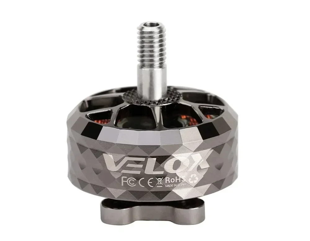 SkyCityFPV T-Motor VELOX VELOCE V2208 V2 1750KV 1950KV 2450KV 4-6S Motor sem escova com eixo de liga de titânio de 4 mm Hélice de 5 polegadas FPV