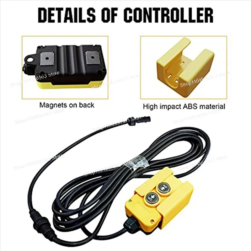 L33A Dump Trailer Remote, 3-Wire Switch, 12V DC Control Accessory for Hydraulic Lift Systems