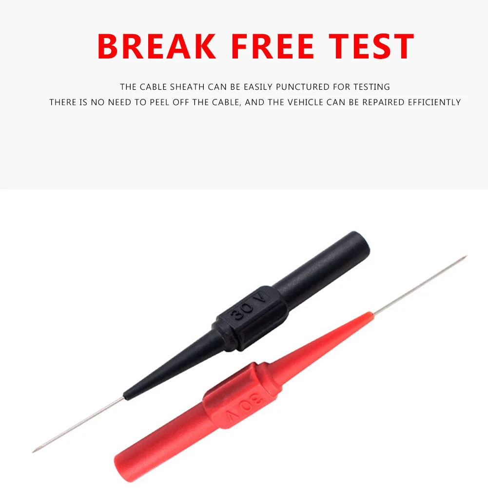 1 Set Instrument Parts Accessories Test Probe Tip Multimeter Probes 2mm Interface Very Fine Diameter 100x50mm