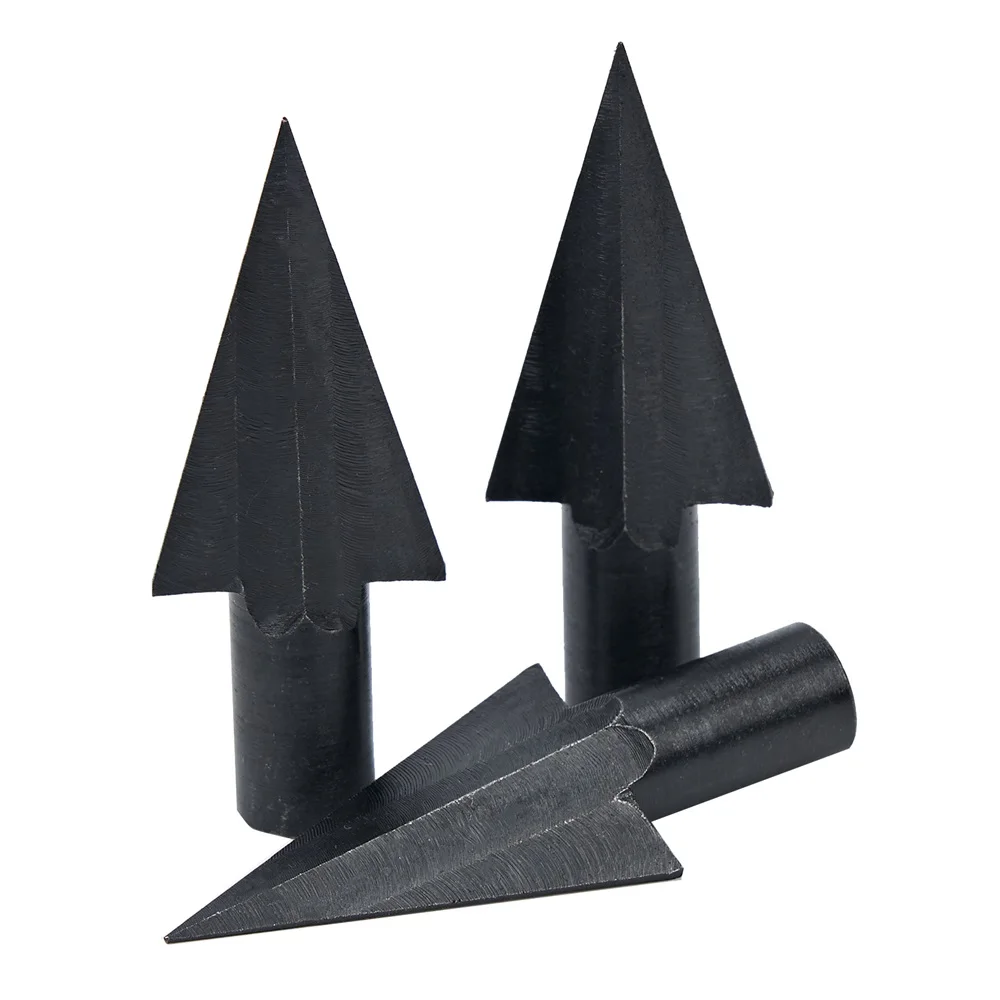 Fotografia 3: 6/12/24 peças Pontas de Caça Broadhead 210 grains, tipo Cauda de Andorinha, para Hastes de Flecha de Madeira/Bambu, Acessórios DIY para Arqueria