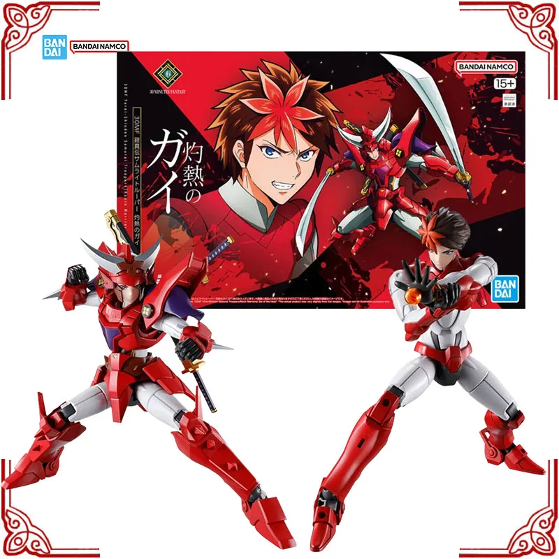 

В наличии: Оригинальный сборный набор Bandai 30MF Samurai Troopers Kai The Scorching – коллекционная фигурка из аниме, модель для сборки, игрушка, подарок
