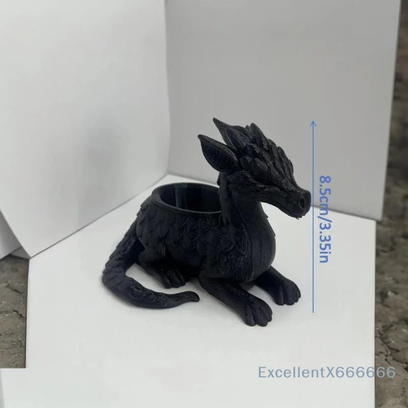 3D Printed Dragon Planter Pot & Vase Plastic Flower Pot, Lightweight Desk Decor, Bookshelf Display - Gift Home Office Organizer