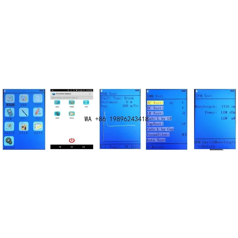 Wmwmnu for S600 VDSL Tester Modem Emulation Simulating OPM VFL TDR Cable Fault Locator DSL Line Tester