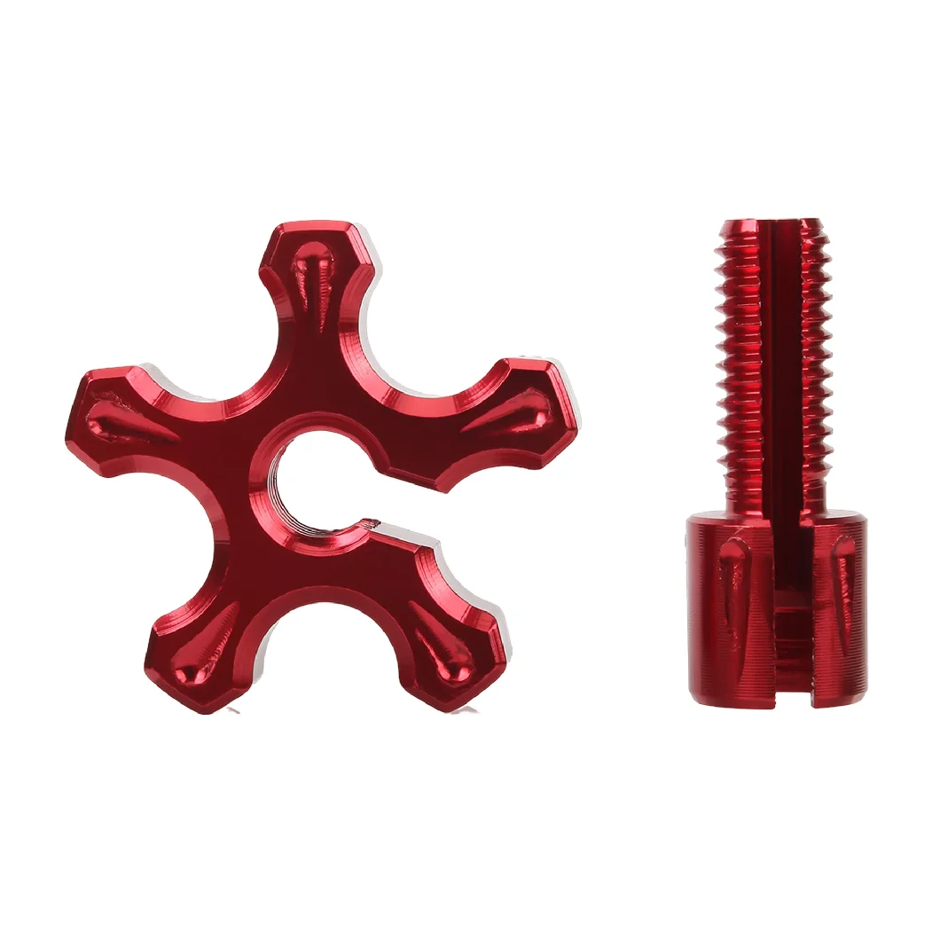 Universal Aluminum Motorcycle Brake Clutch Cable Wire Adjuster Fixed Screws For Honda Yamaha Kawasaki Suzuki Modification Parts