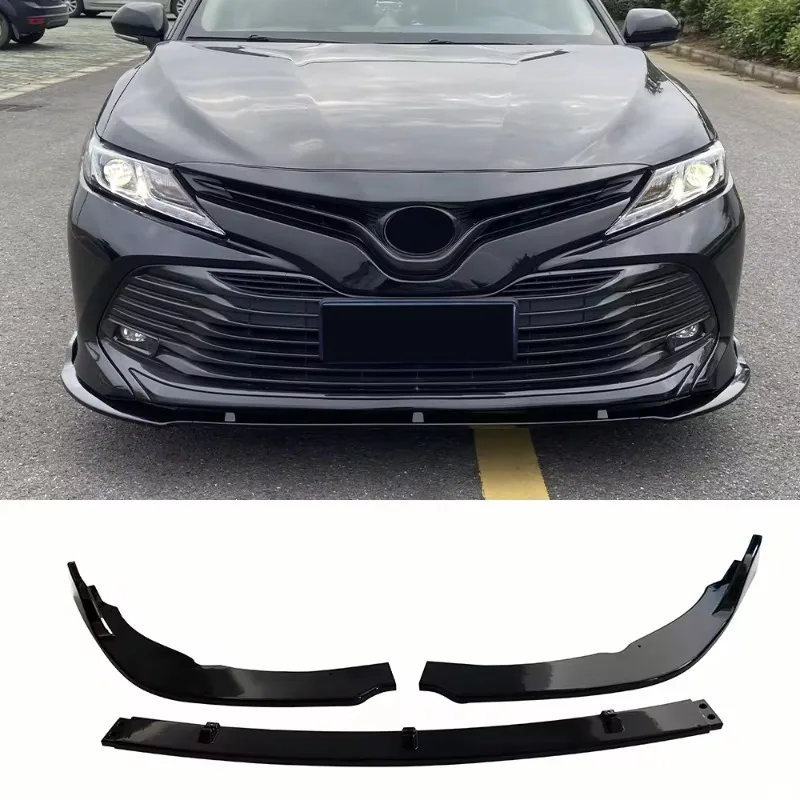 Auto Car Trim Accessories  TRD Style Body Kit Front Bumper Lip Grille Rear Wing Spoiler Side Skirts  for  Camry 2018 Up