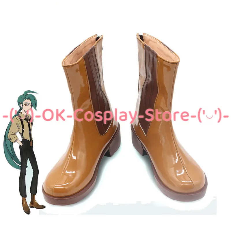 

Rika Cosplay Shoes PU Leather Shoes Halloween Carnival Boots Cosplay Prop Custom Made