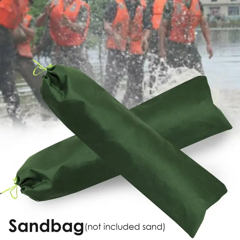 Sandless Sand Bags Flood Rescue Sandbags Flood Water Barrier Bag Canvas Sand Bags Door Alternative Sandbag Rain Protection