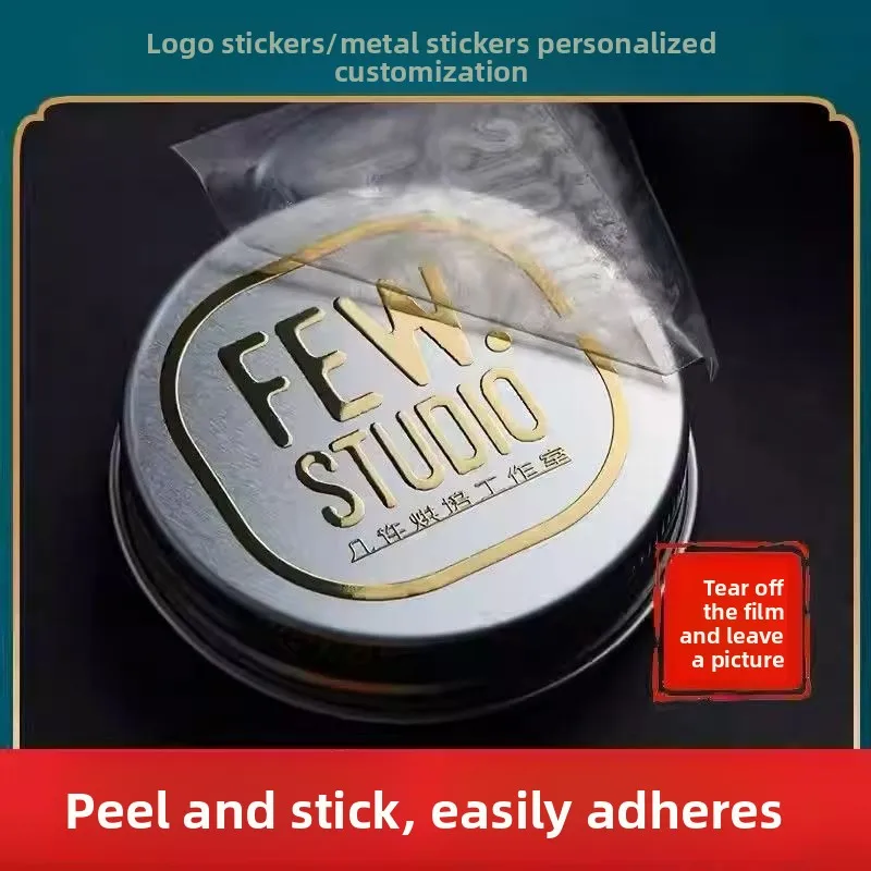 Custom Metal 3D Gold Silver Transfer Sticker Personal Logo Print Crystal Label Embossed Brand Clear Self-adhesive Stickers
