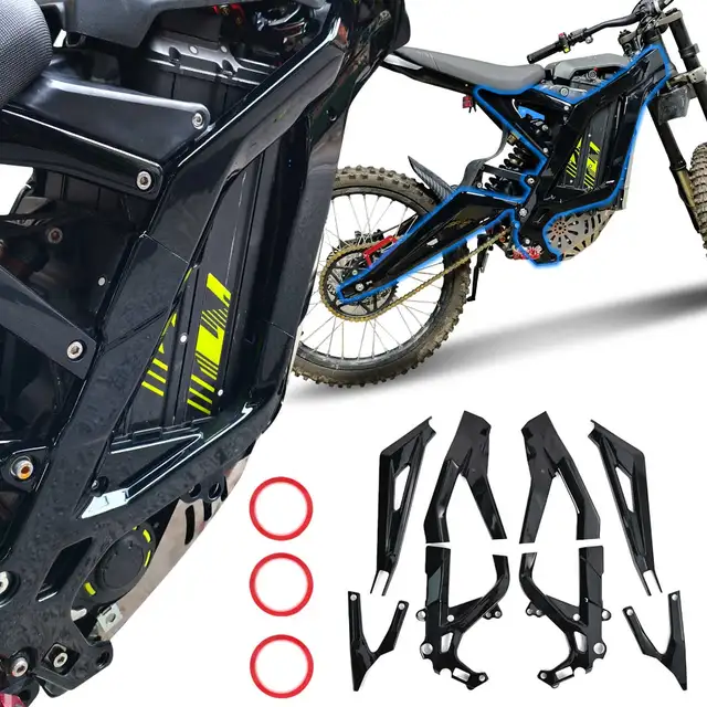 Dla Sur Ron Light Bee X LBX Segway X260 X160 ABS Osłony ramy Ochrona ciała Dekoracyjna osłona Motocykle Naklejka Osłona CZĘŚCI