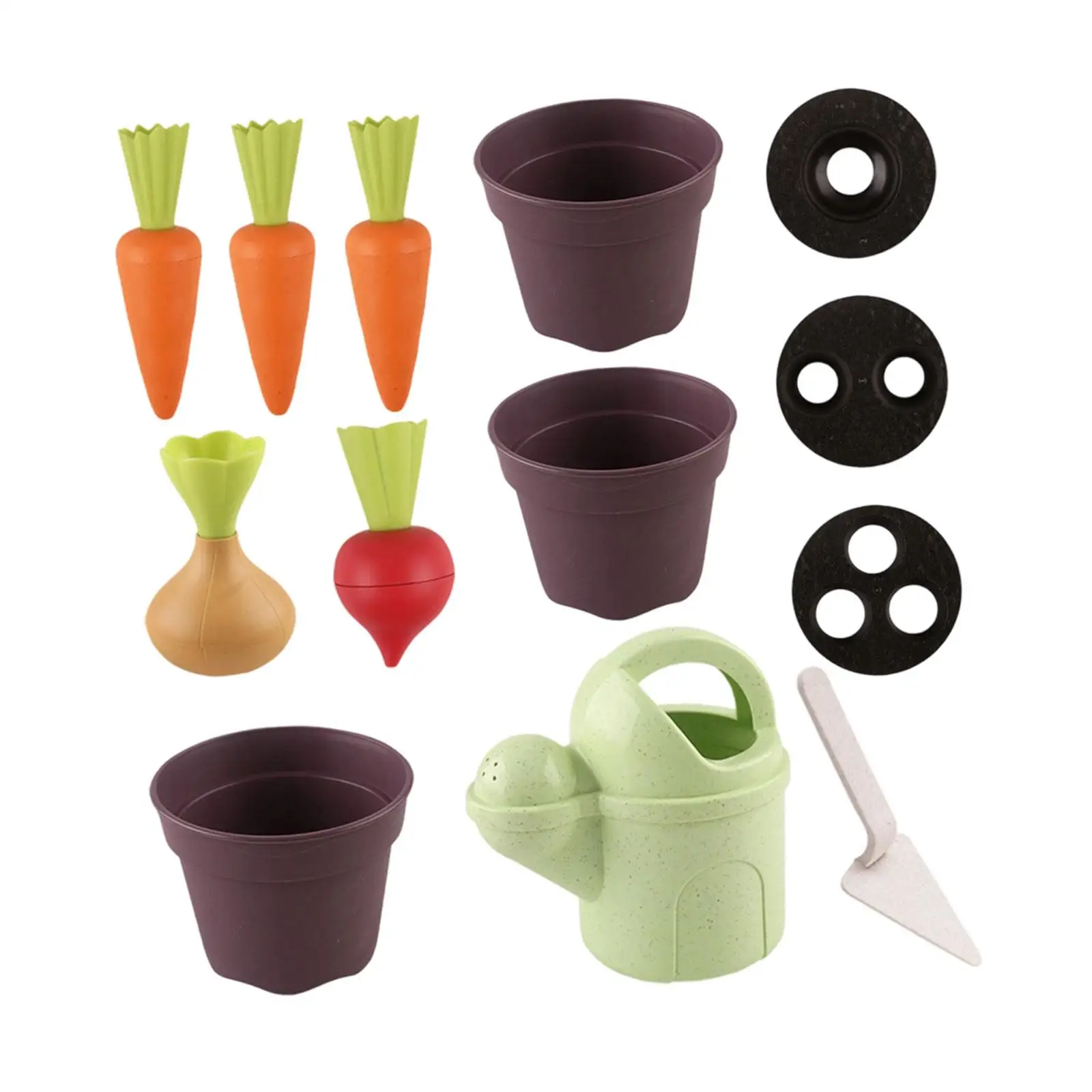 Set di giocattoli da spiaggia Strumenti per la sabbia Giocattoli per l'apprendimento Giardinaggio Piantare Casa da gioco Giocattolo con pala per giocare Ragazzi Ragazze Regali per bambini