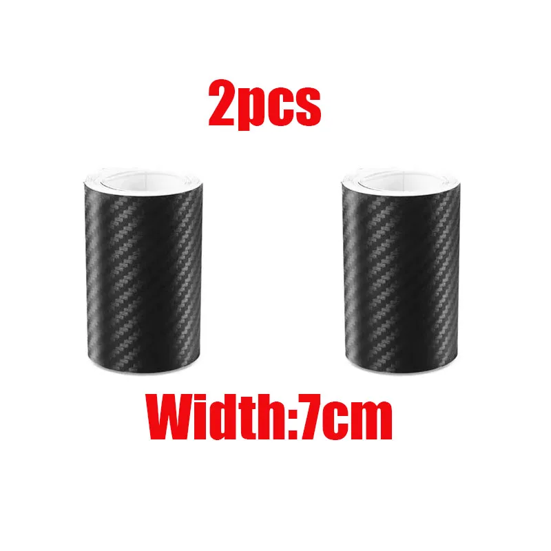 1/2 stücke Carbon Faser Automotive Klebeband Rolle Matte Schwarz Schutz Auto Film Selbst-Klebe Film 3D Auto film Zubehör