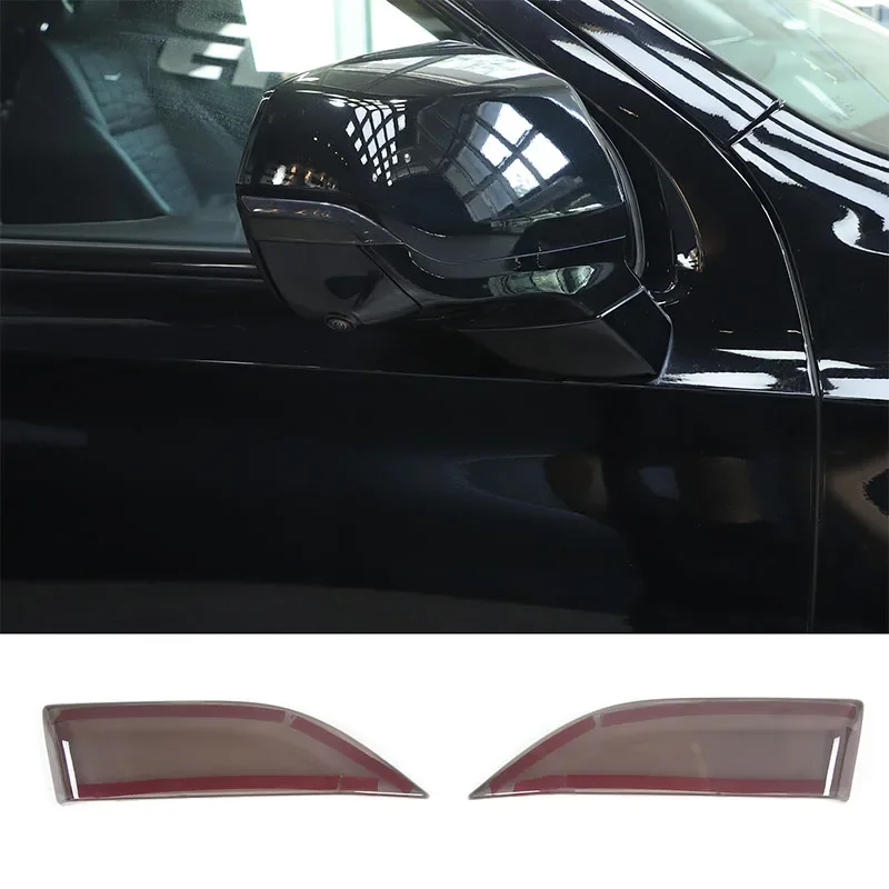 

For Cadillac Escalade 2021-2023 ABS Smoked Black car rearview mirror turn signal decorative cover sticker Car accessories