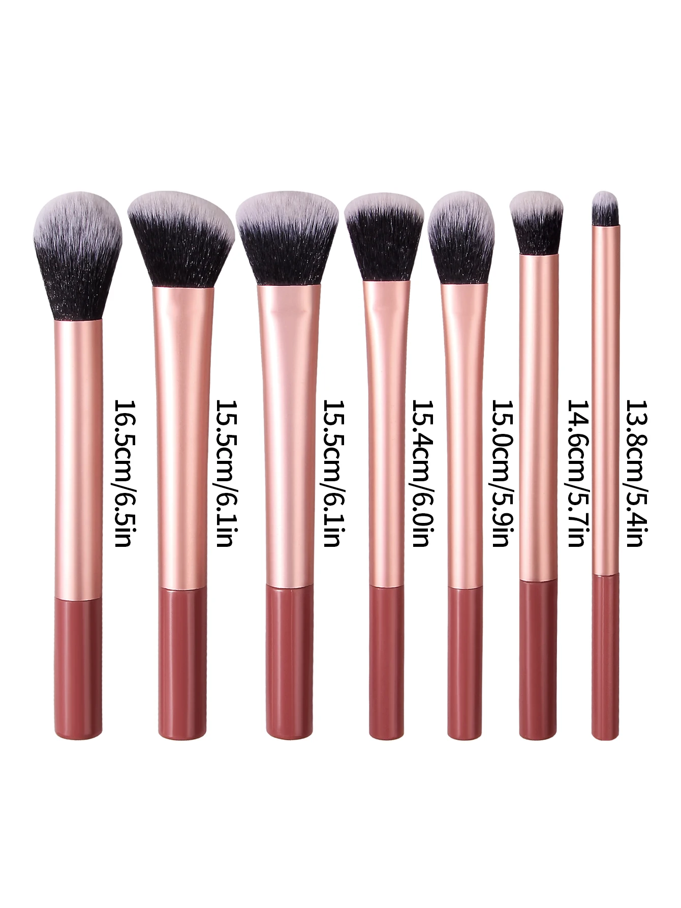 2025 New 7-piece makeup brush set:High-quality synthetic bristles,loose powder brush,blush brush,eyeshadow brush,concealer brush