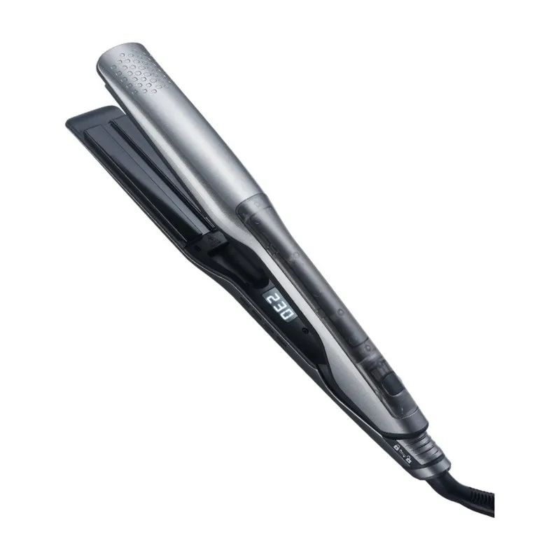 AB43-Steam Function Hair Straightener-Tourmaline, Dual Voltage, Multi-Temperature Control, US Plug