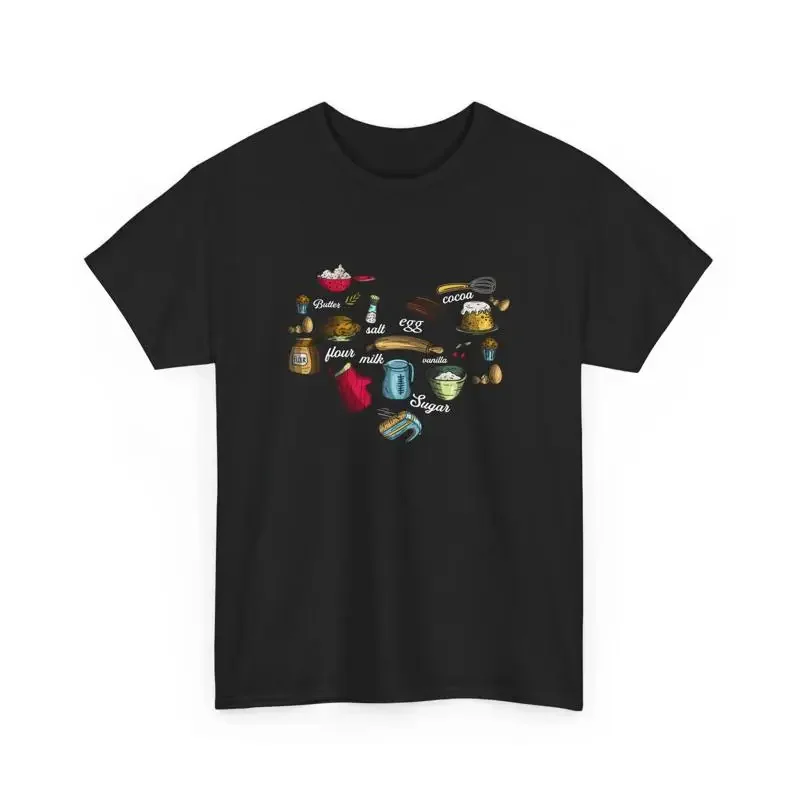 Cute Baking Love Cake Pastry Chef T Shirt
