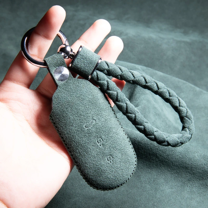 รถรีโมทกุญแจสําหรับ AITO M5 M7 หนังนิ่มรถป้องกันฤดูใบไม้ร่วงป้องกันคีย์