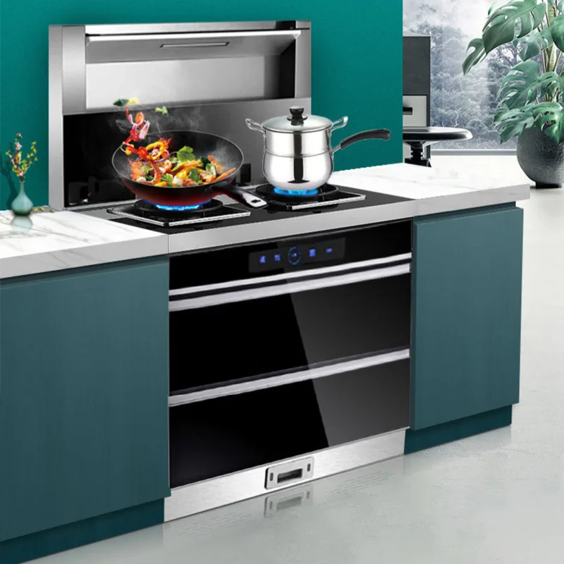 الشركات المصنعة للموقد المتكامل، شفاط المطبخ، خزانة تطهير موقد الغاز، تنظيف أوتوماتيكي متكامل، منزل عزل الطعام