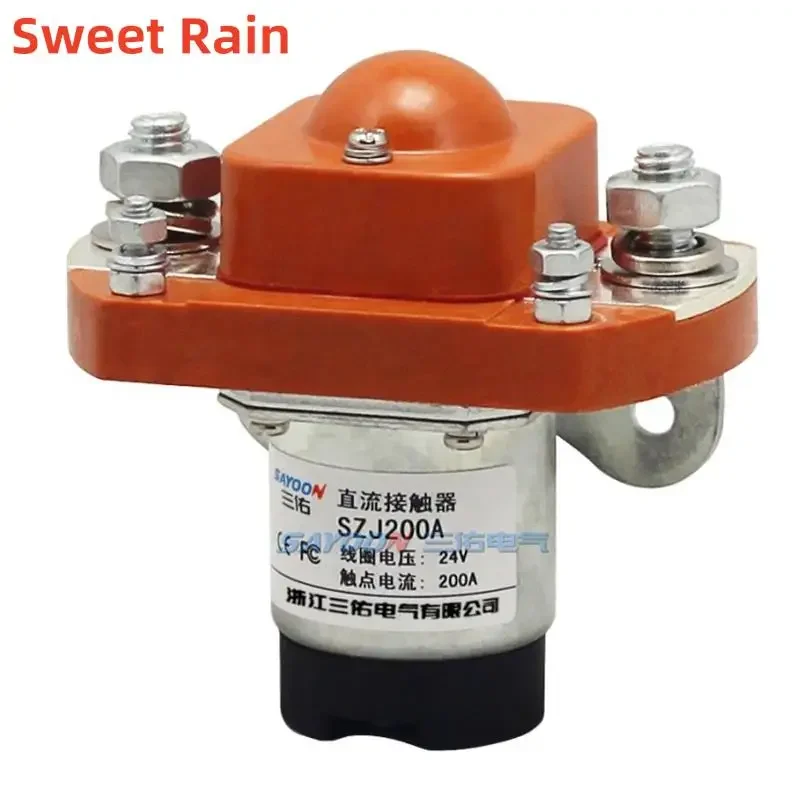 SAYOON SZJ-200A DC Contactor MZJ-200A Power Relay DC 12V 24V 36V 48V 60V 72V 120V for Car Batteries Electric Forklift Trucks etc