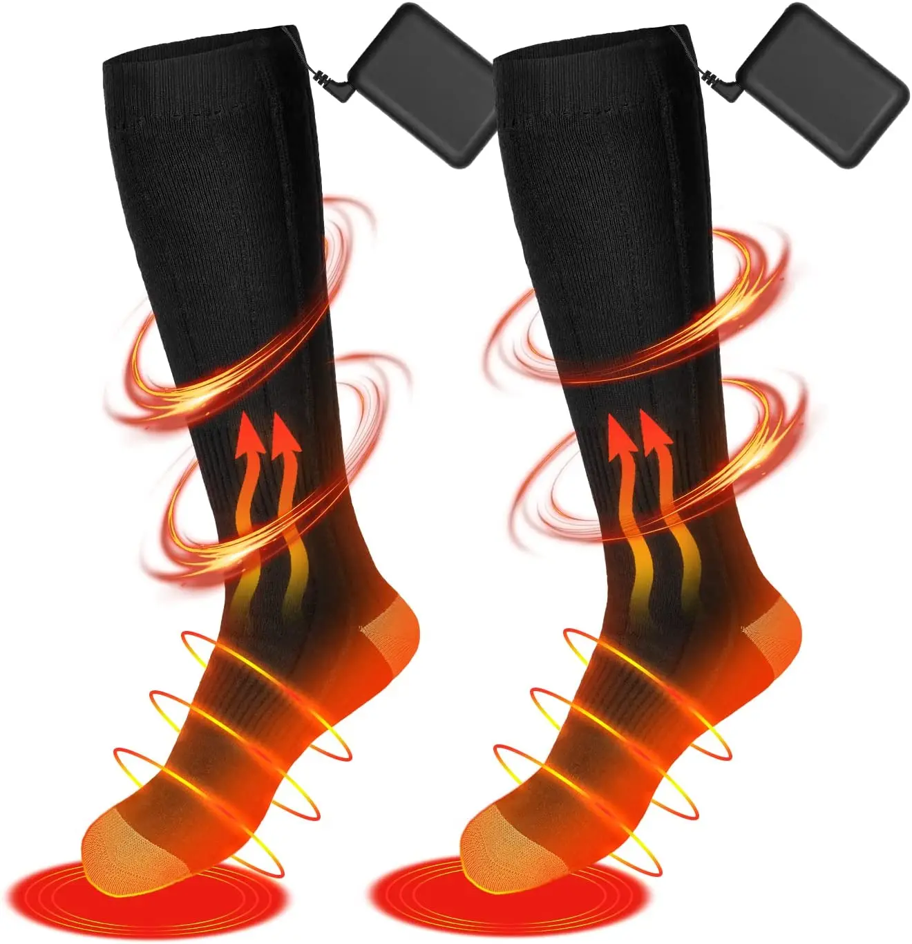 Chaussettes chauffantes avec câble USB vue 9