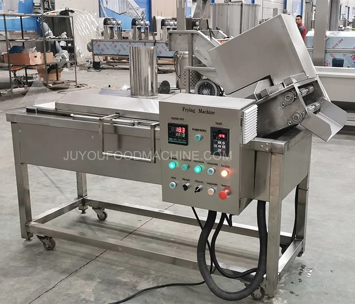 Automatic Fried Chicken Meet Potato Chips Snack Production Processing Line Frozen French Fries Making Machine