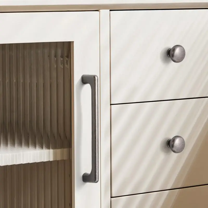 Antiker Bronze-Schubladengriff, Rostfreier Retro-Aluminiumgriff für Schrank, Kleiderschrank, Aufbewahrungstür, Schlafzimmermöbel-Upgrade – Detail 14
