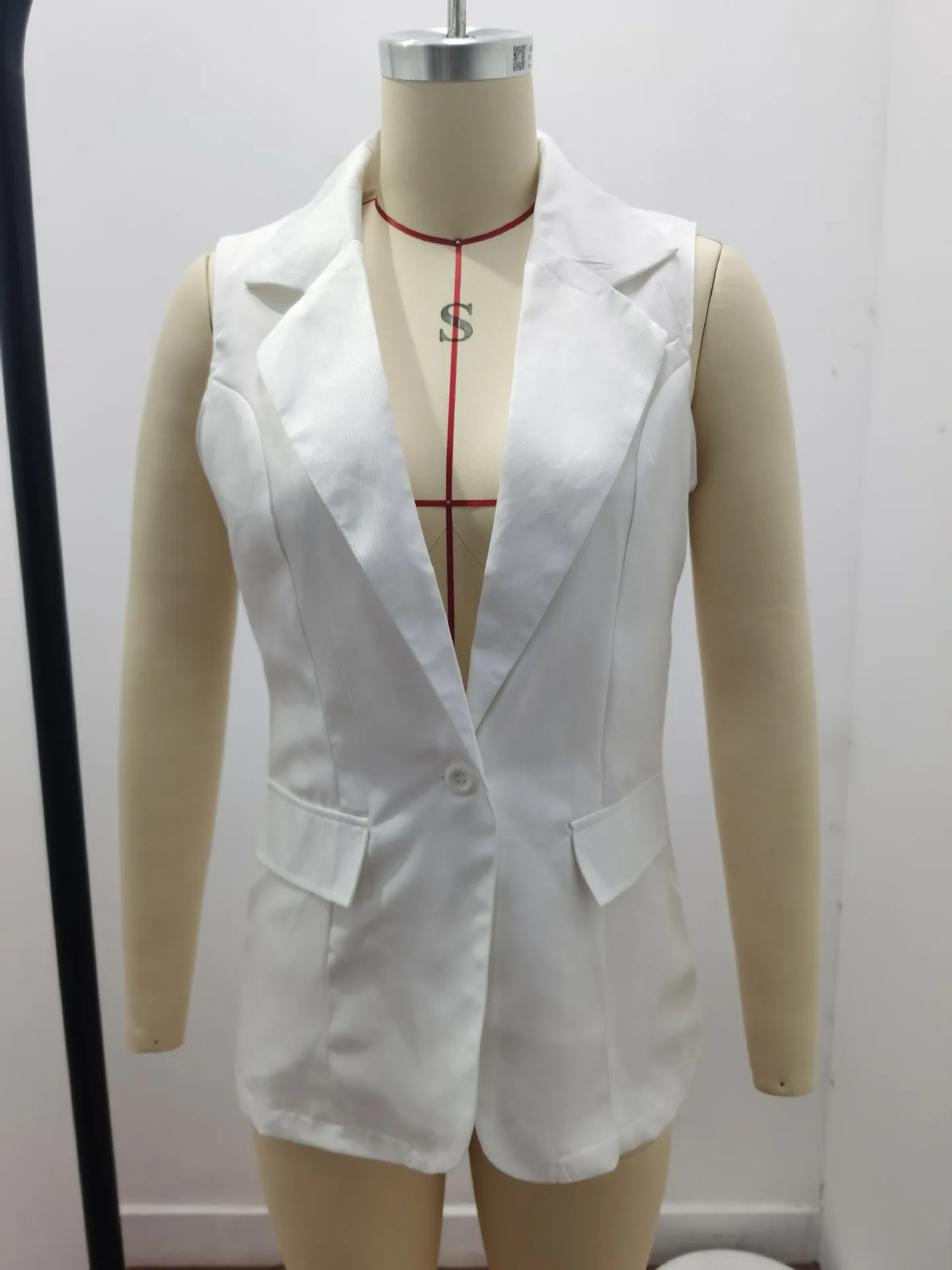 Autumn new fashion sleeveless vest jacket pure color loose cardigan women's clothing