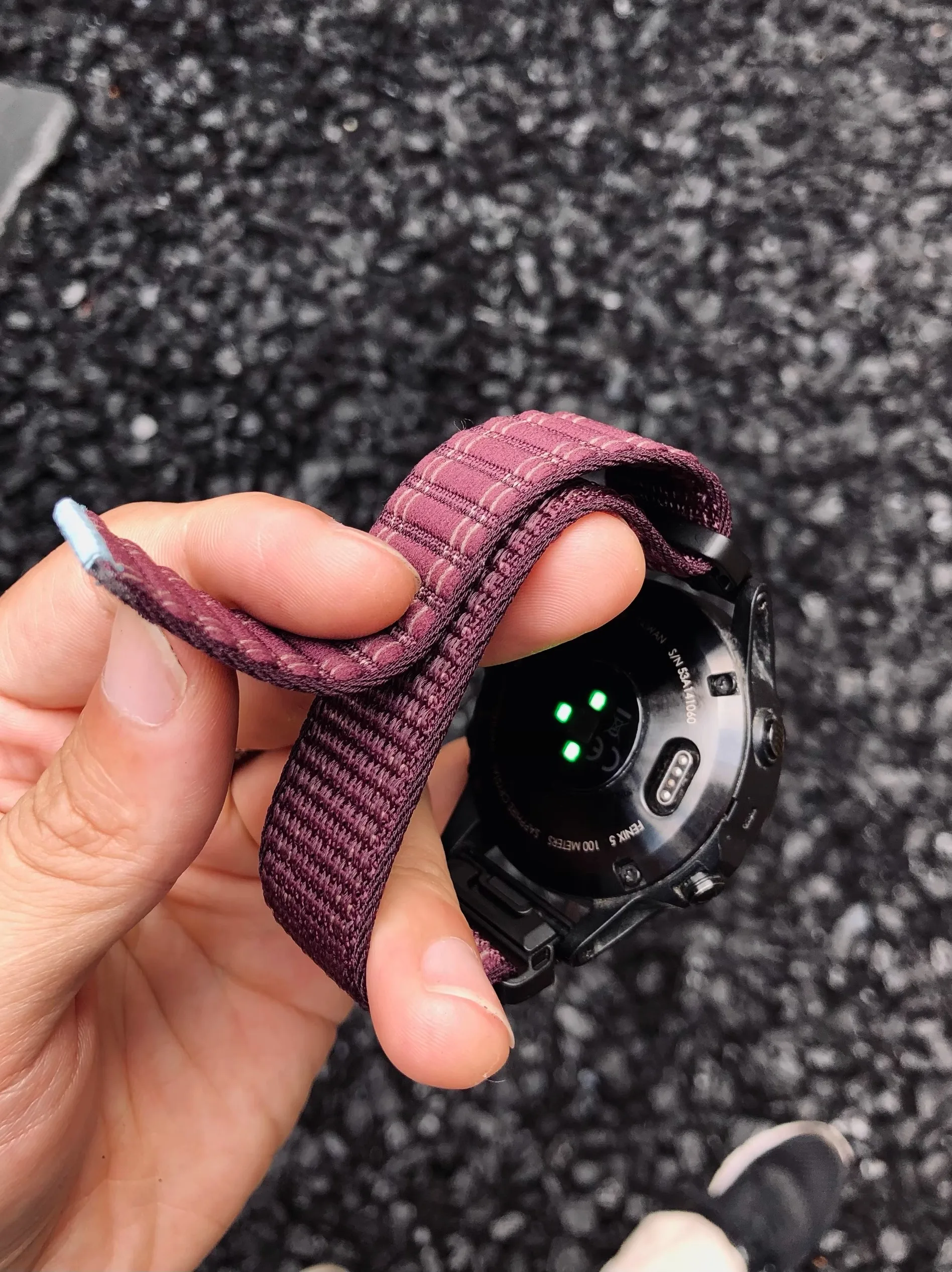 

Kakestorm Flannelette loop for Garmin Fenix8 strap Fly Time 567x Velcro nylon strap